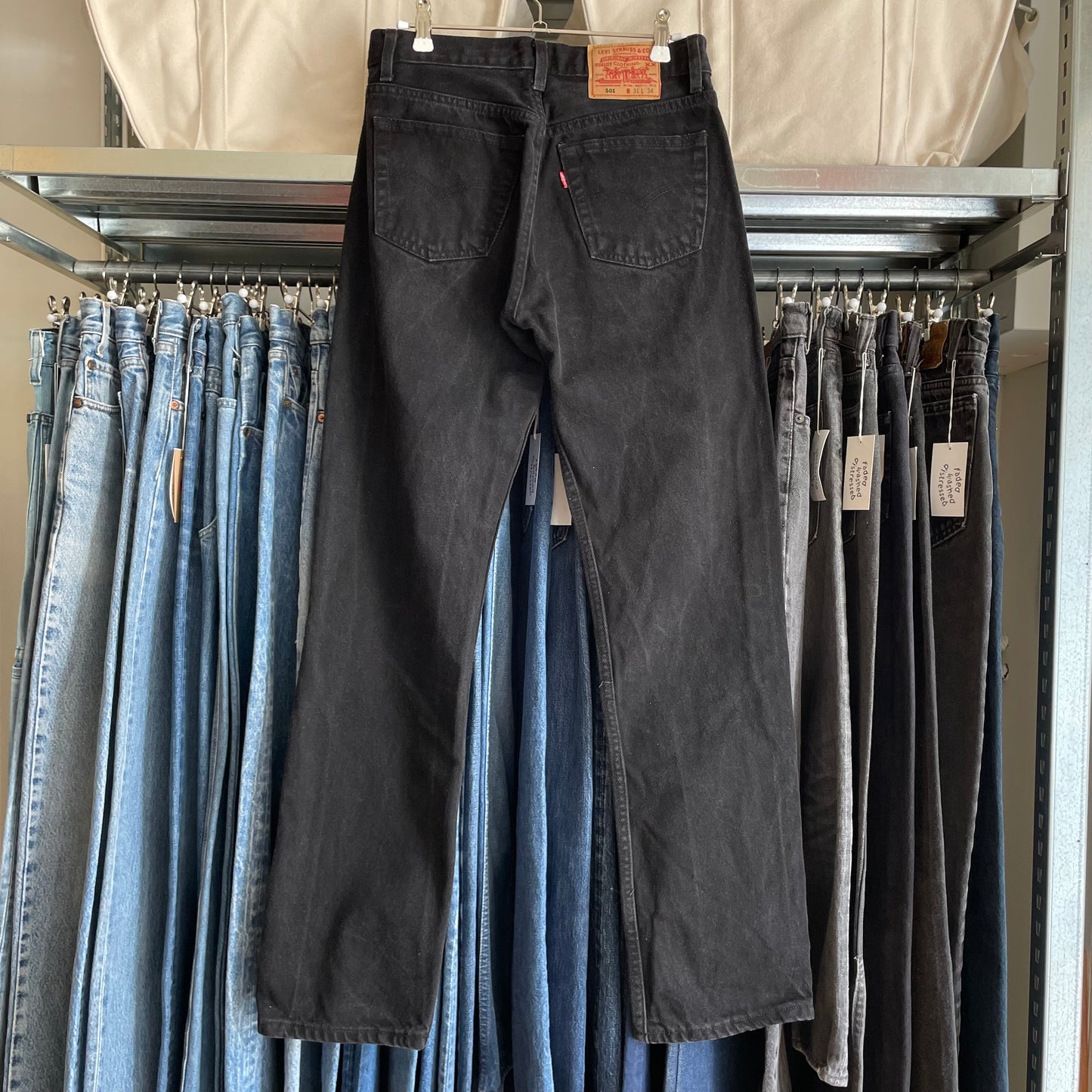 501 Jeans Regular Straight Black