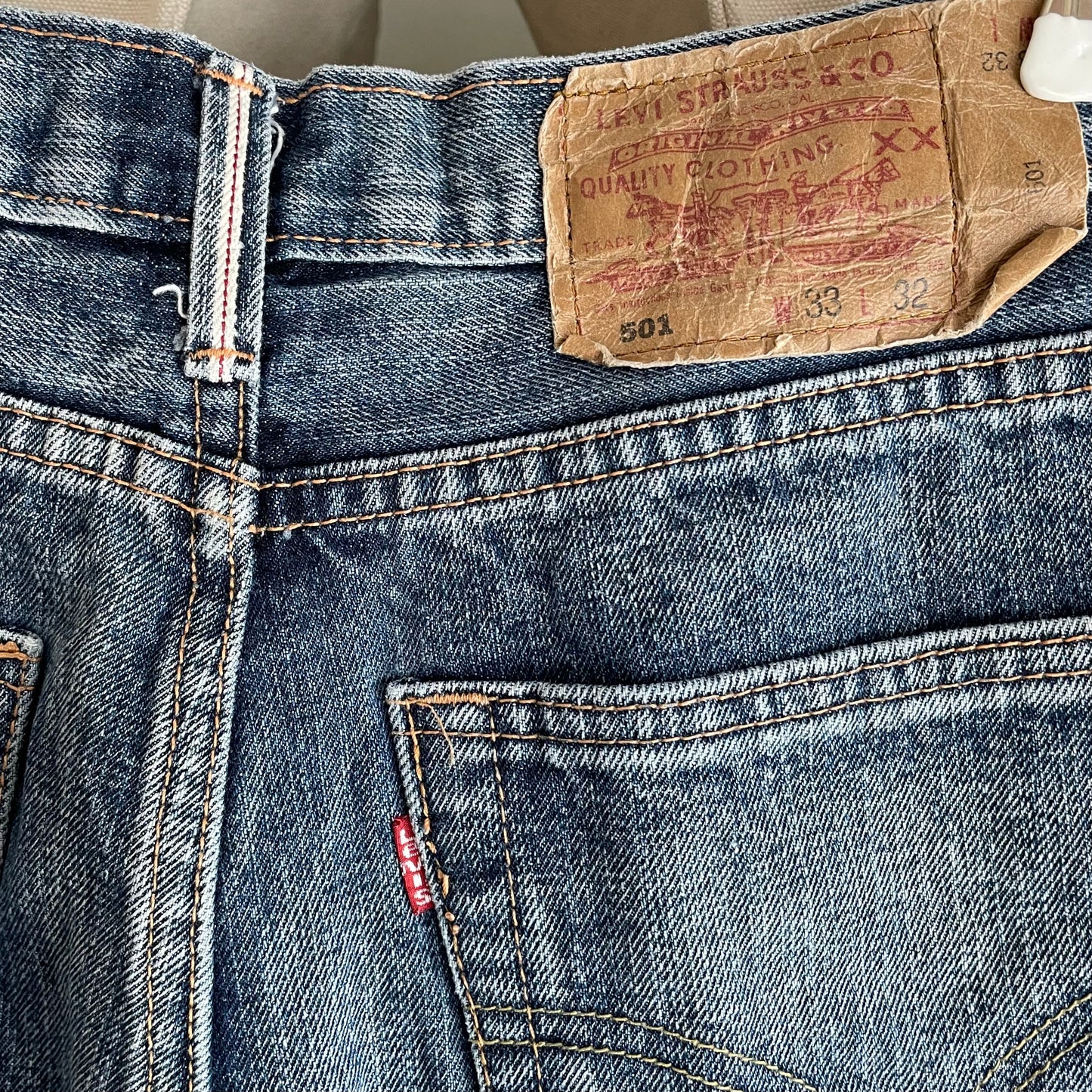 501 Jeans Regular Straight Dark Wash Indigo