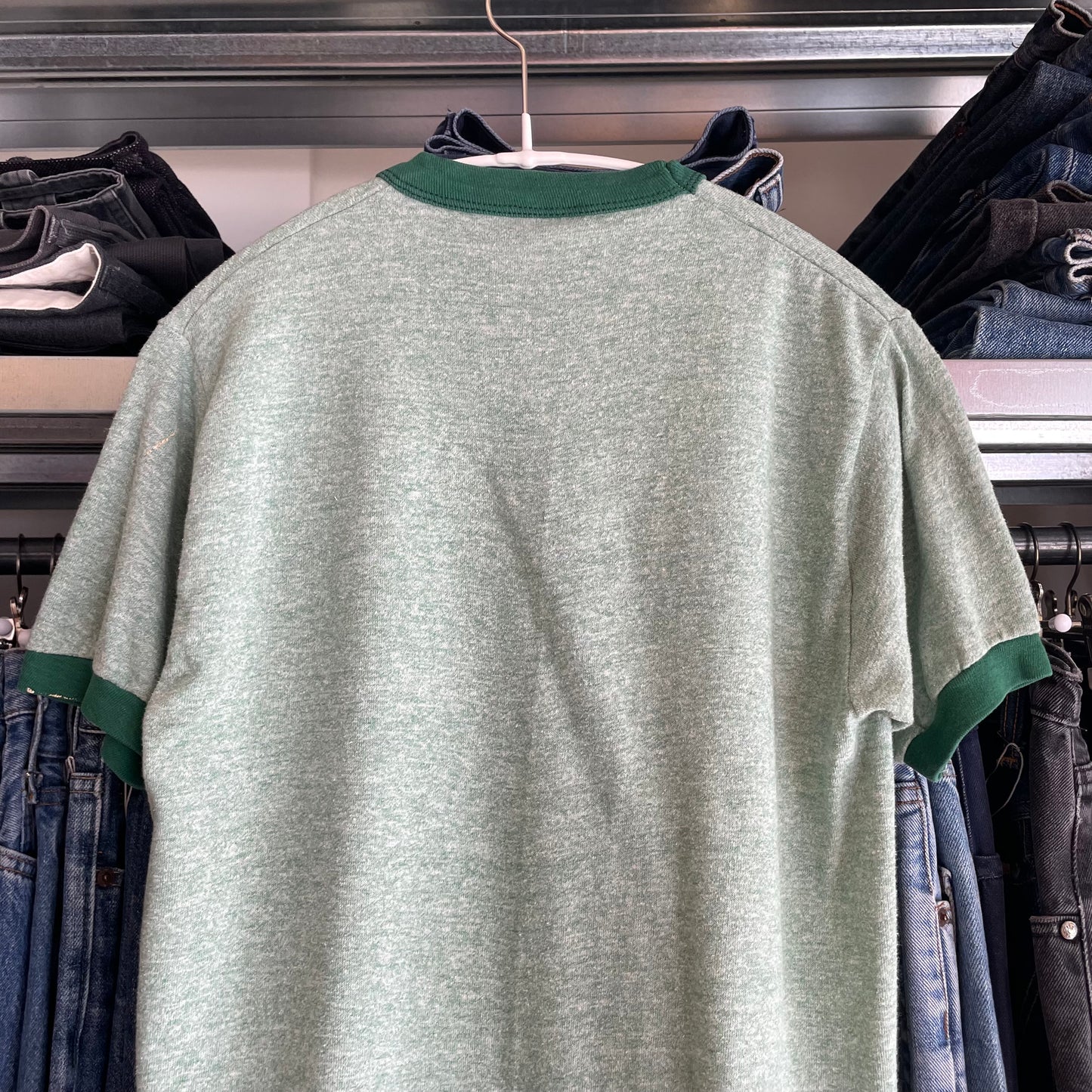 Share the Care Ringer T-Shirt Green
