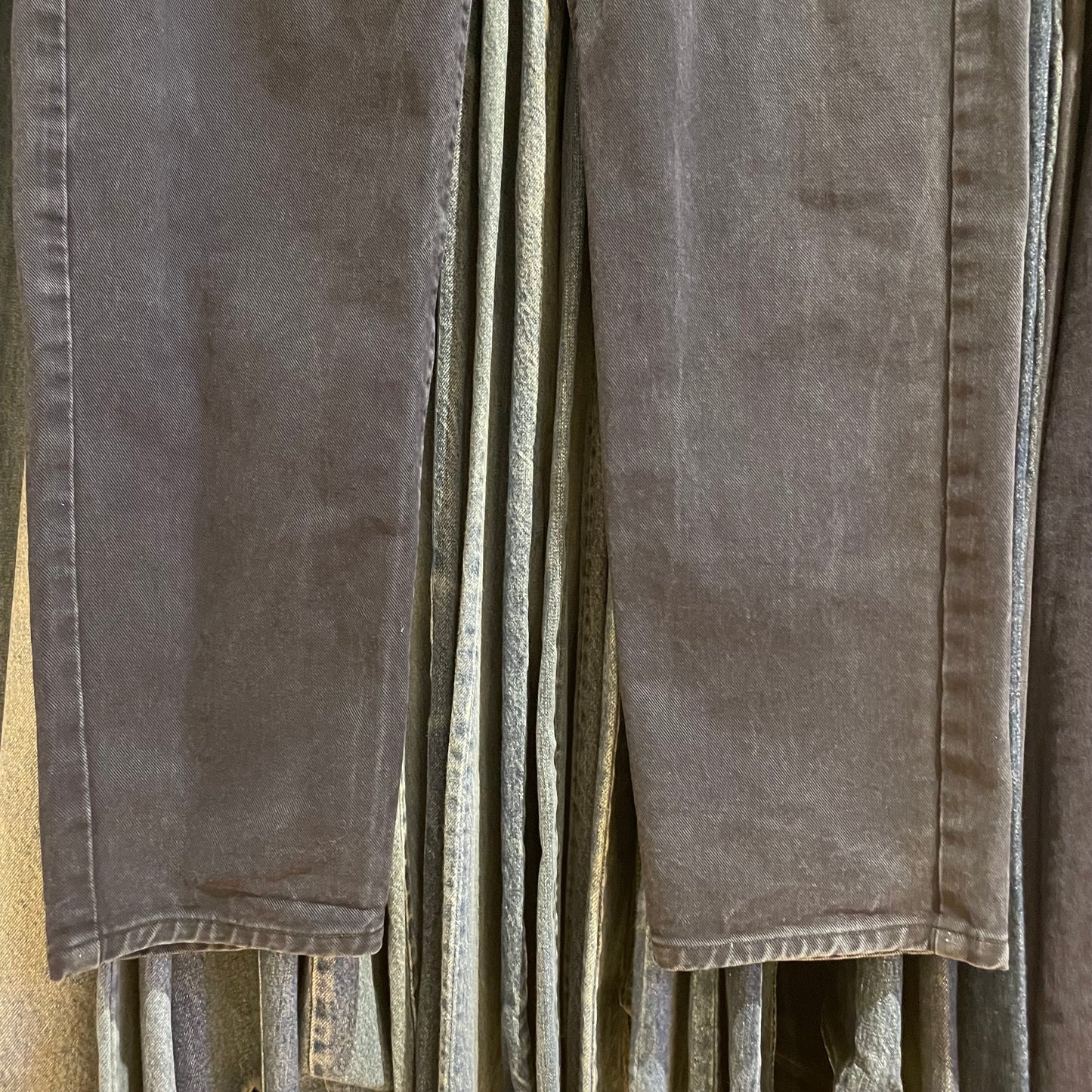 Navy Twill Pants Regular Tapered