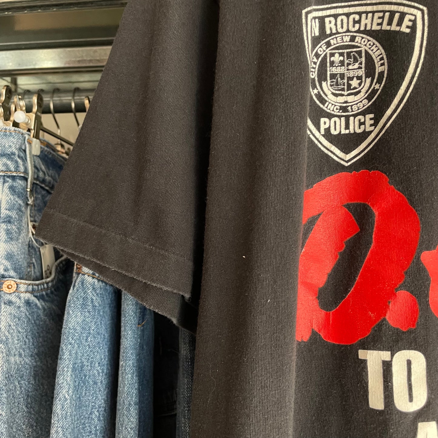 D.A.R.E. Police T-Shirt Black Cotton