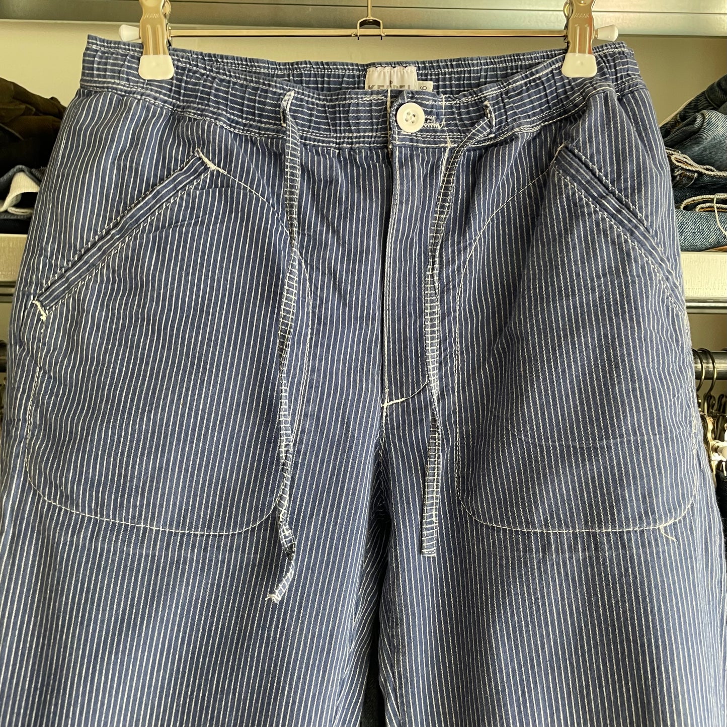 Hickory Cotton Workwear Pants Drawstring