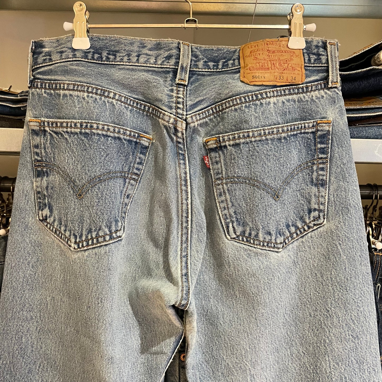 Faded Light Wash 501xx Denim Jeans