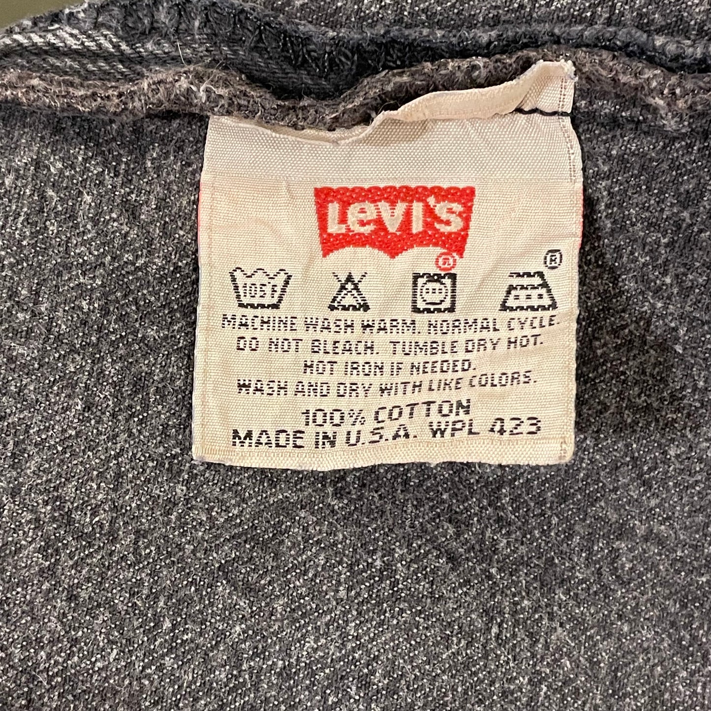 501 Jeans Regular Straight Washed Black