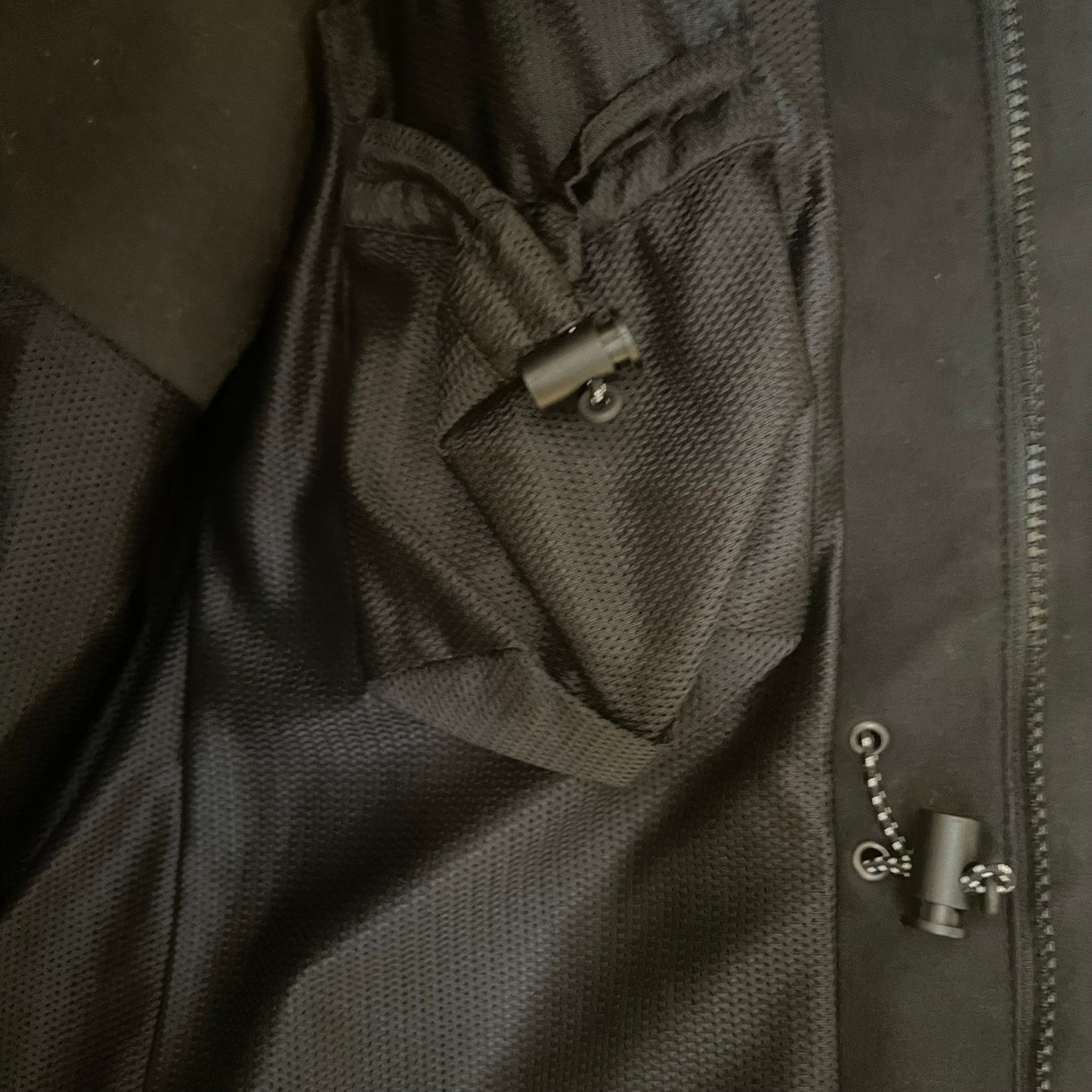 Black Cotton-Wool Hooded Utility Jacket