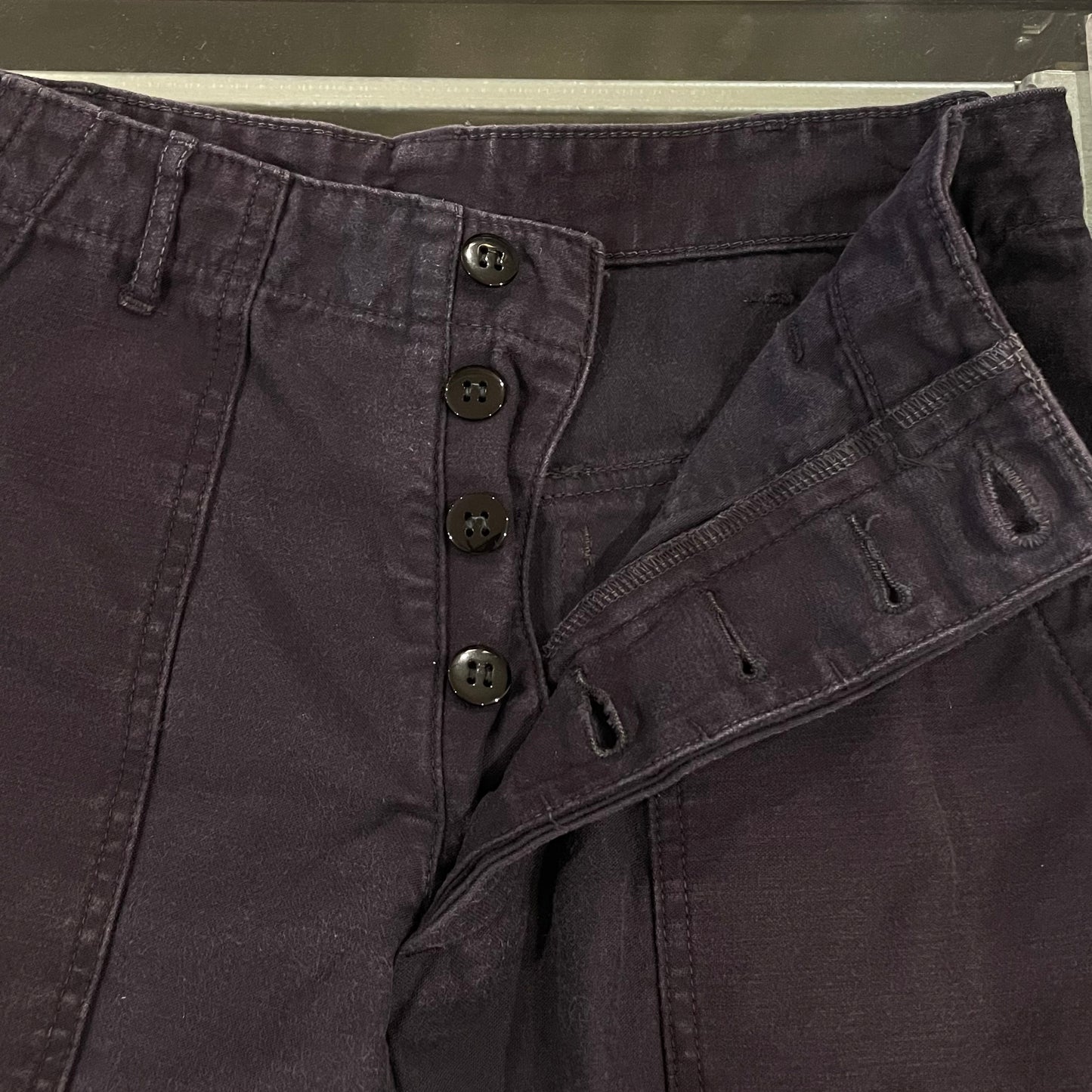 Fatigue Shorts Navy Washed Side Adjuster