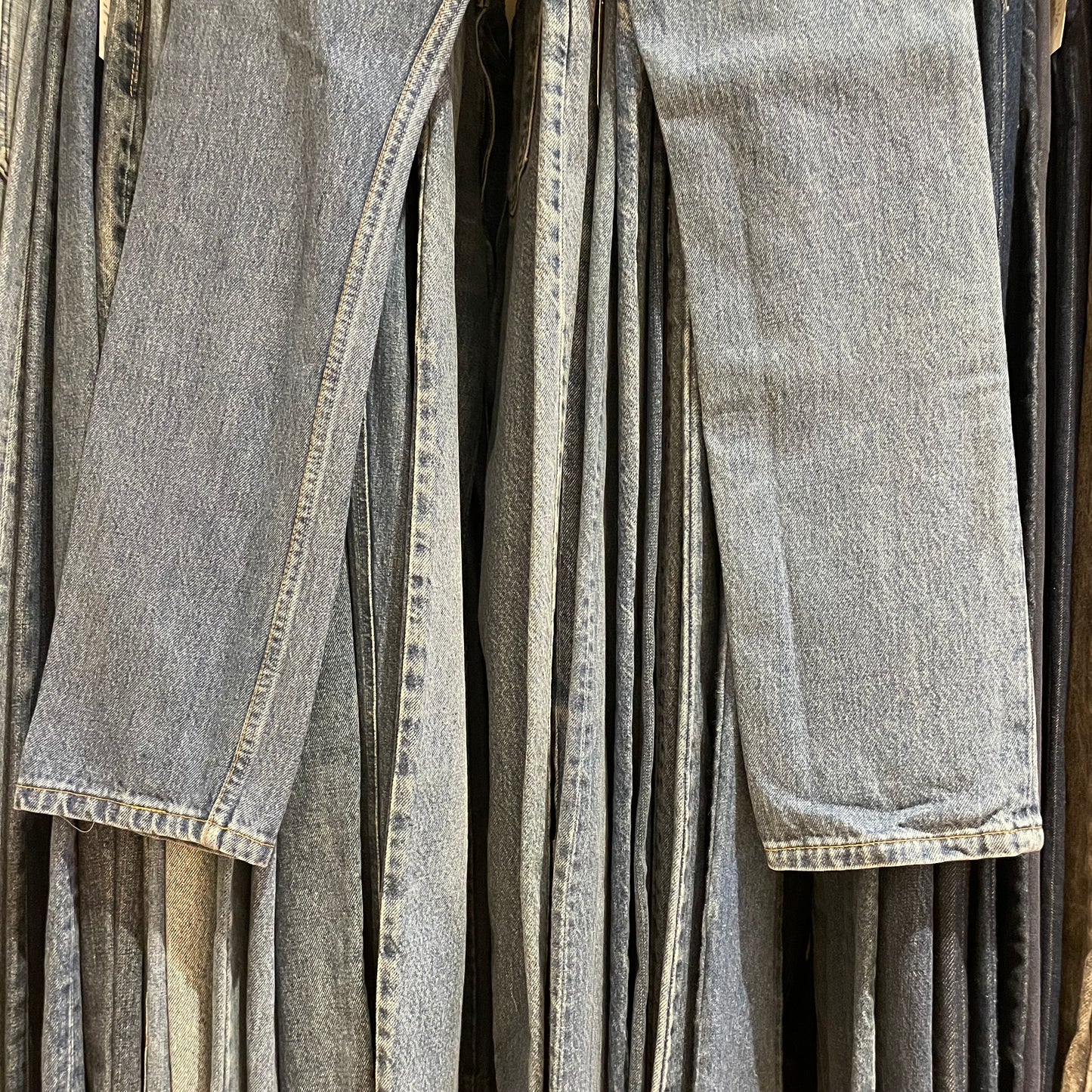 Blue 501 Button Fly Denim Jeans