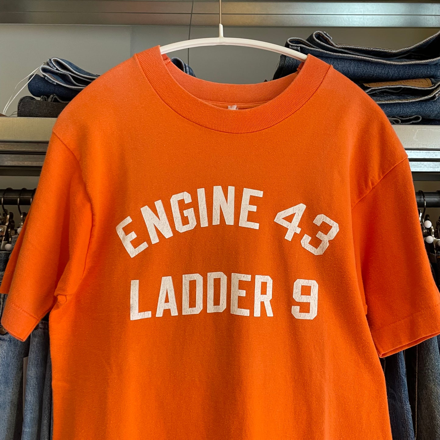 ENGINE 43 T-Shirt Orange Single Stitch