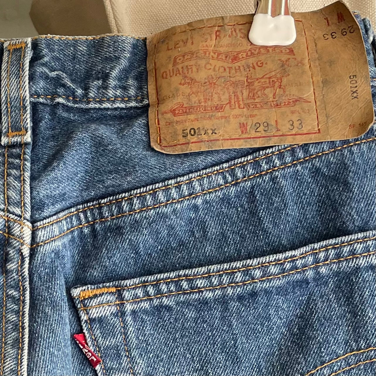501xx Jeans Straight Medium Washed Blue
