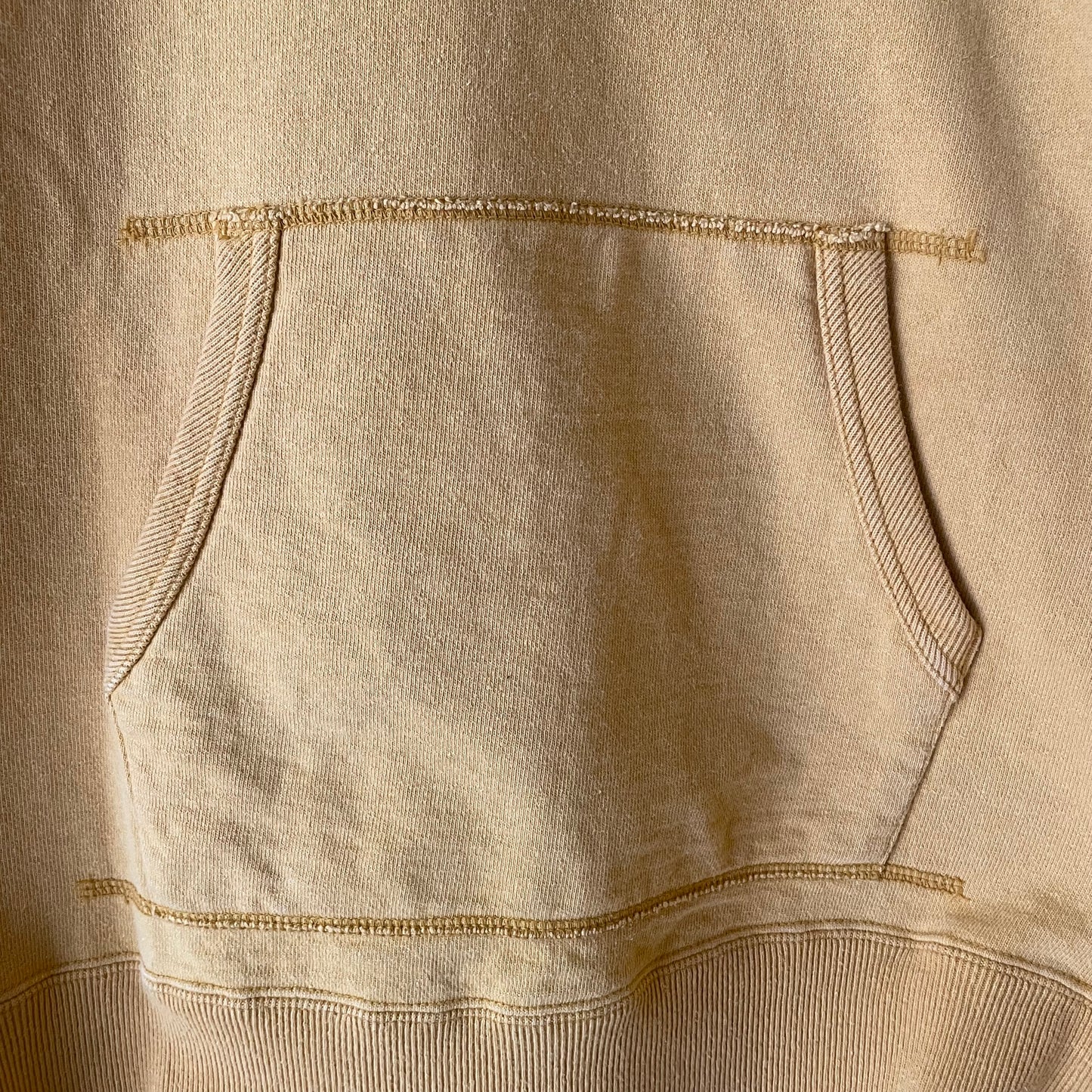 Distressed U of D Collegiate Hoodie Mustard Yellow