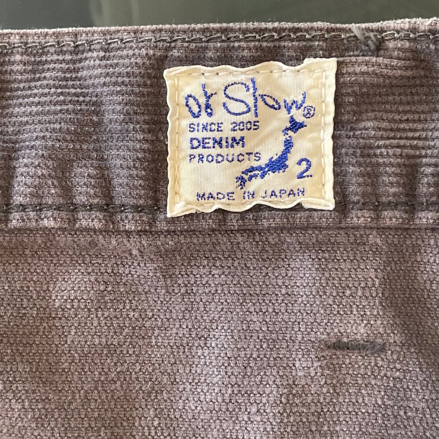 Corduroy Shorts Charcoal Faded