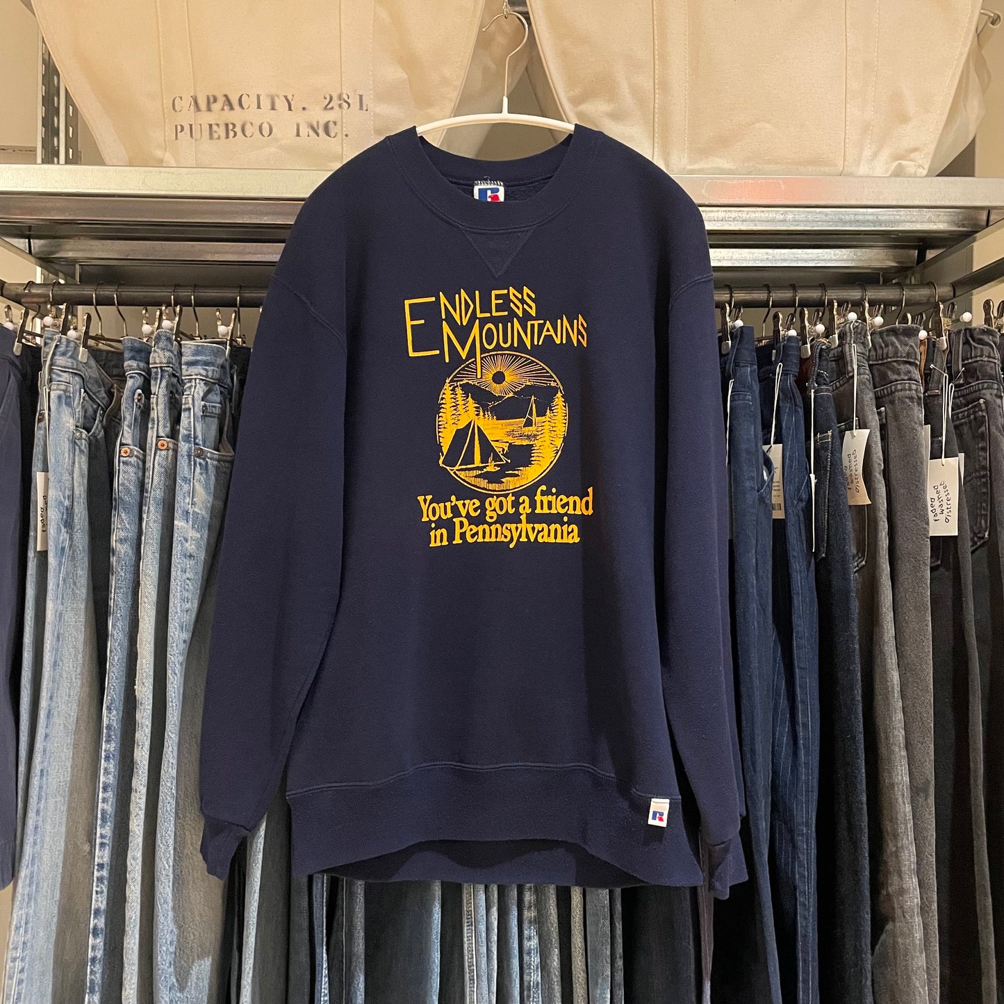 Endless Mountains Sweatshirt Navy Tubular