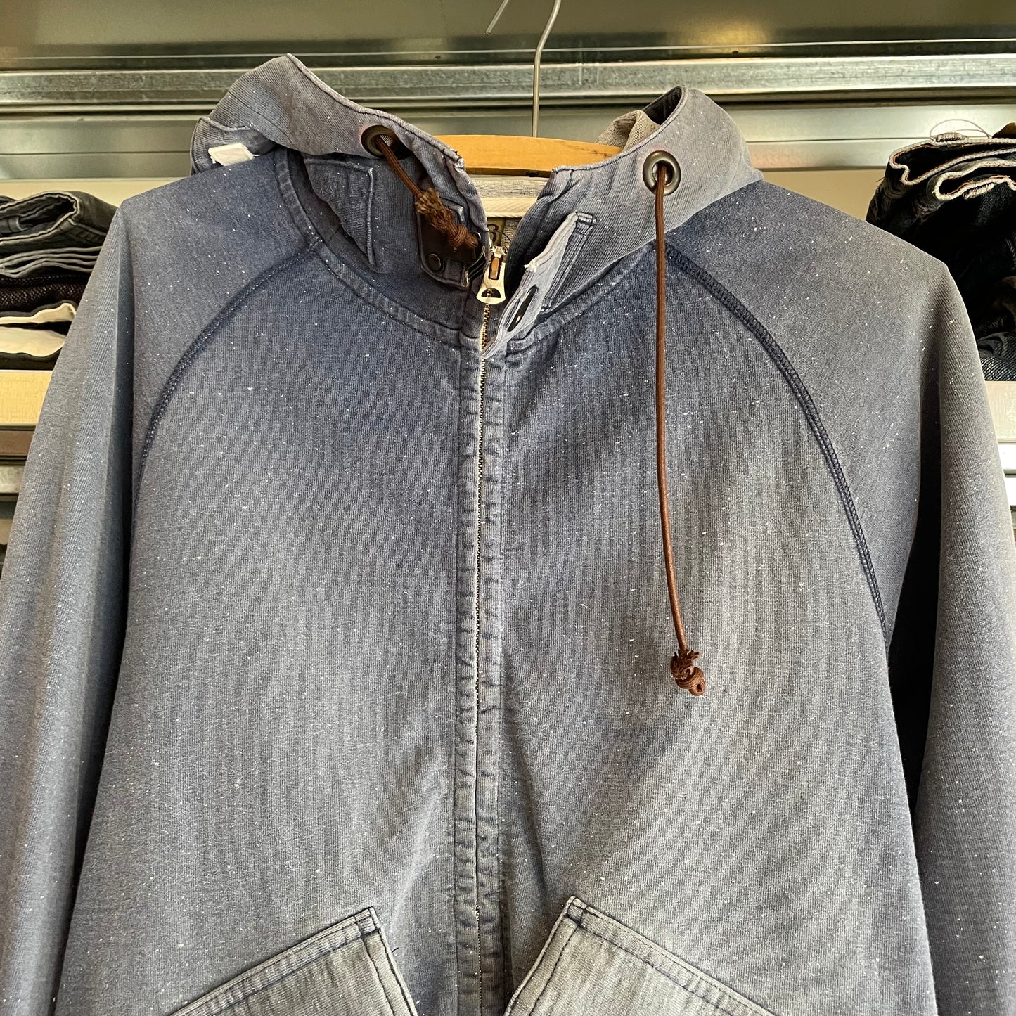 Wet Weather Parka Navy Cotton Military-Inspired