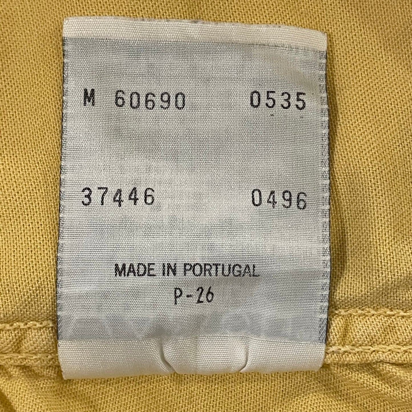 Western Snap Button Shirt Yellow