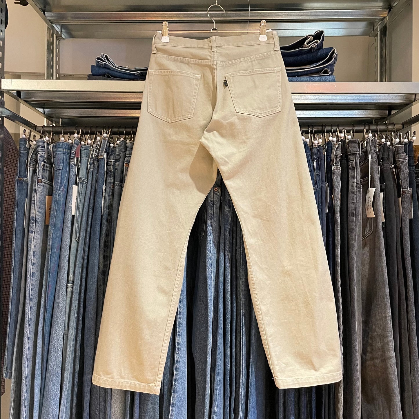 Beige Twill Work Pants Japan Made