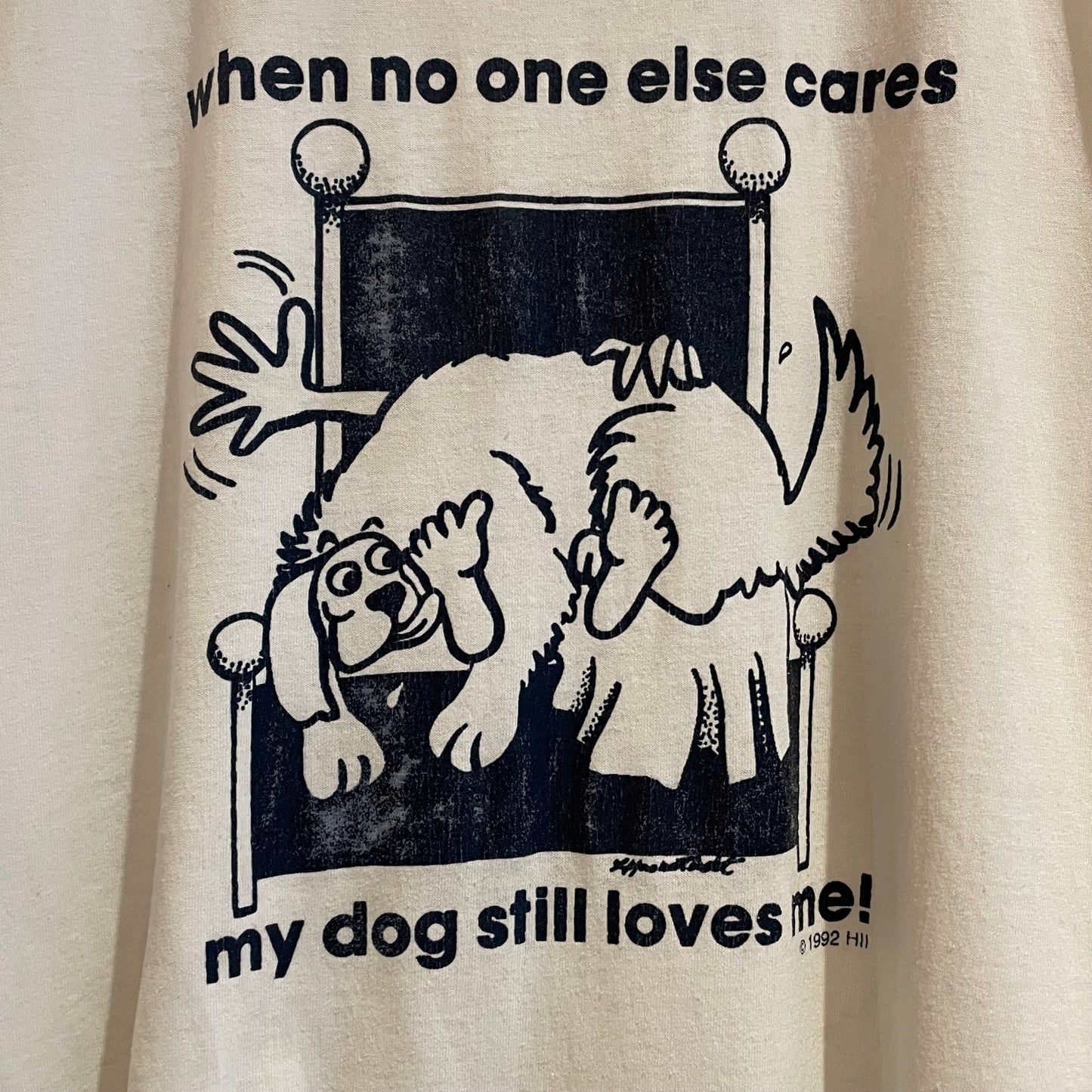 My Dog Still Loves Me T-Shirt White Cotton/Polyester