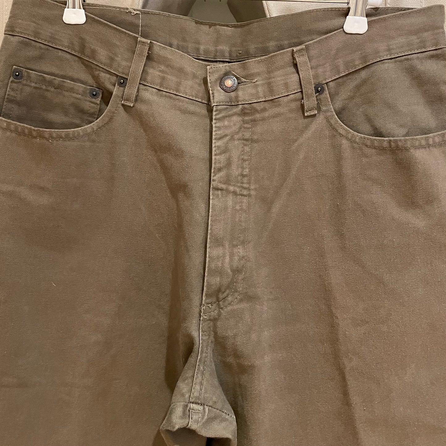 Relaxed Straight Pants Brown Lampo Zip