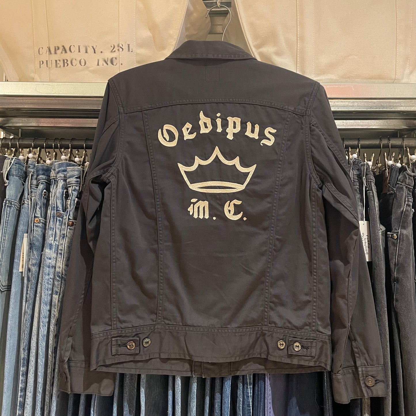 Oedipus Embroidered Jacket Gray