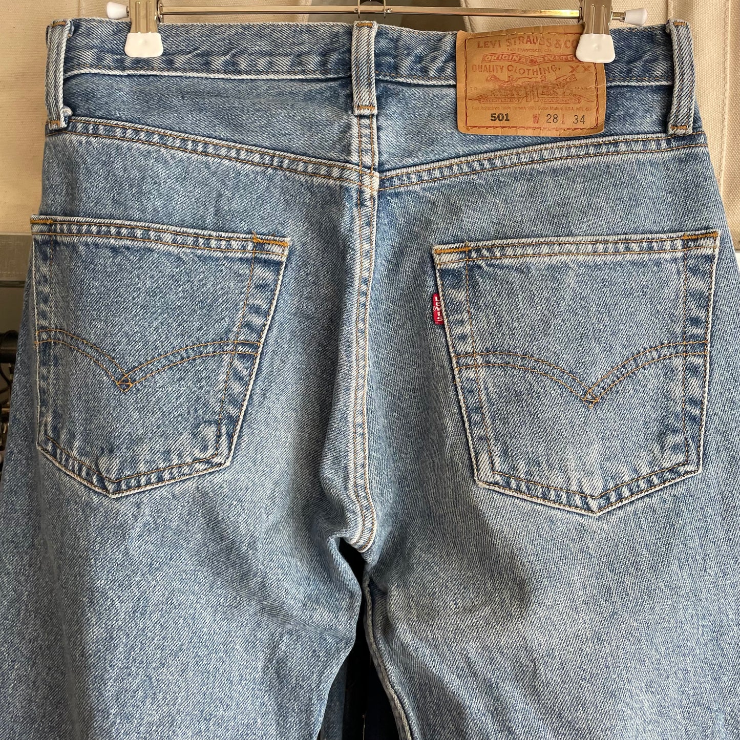 501 Jeans Regular Straight Light Wash Blue
