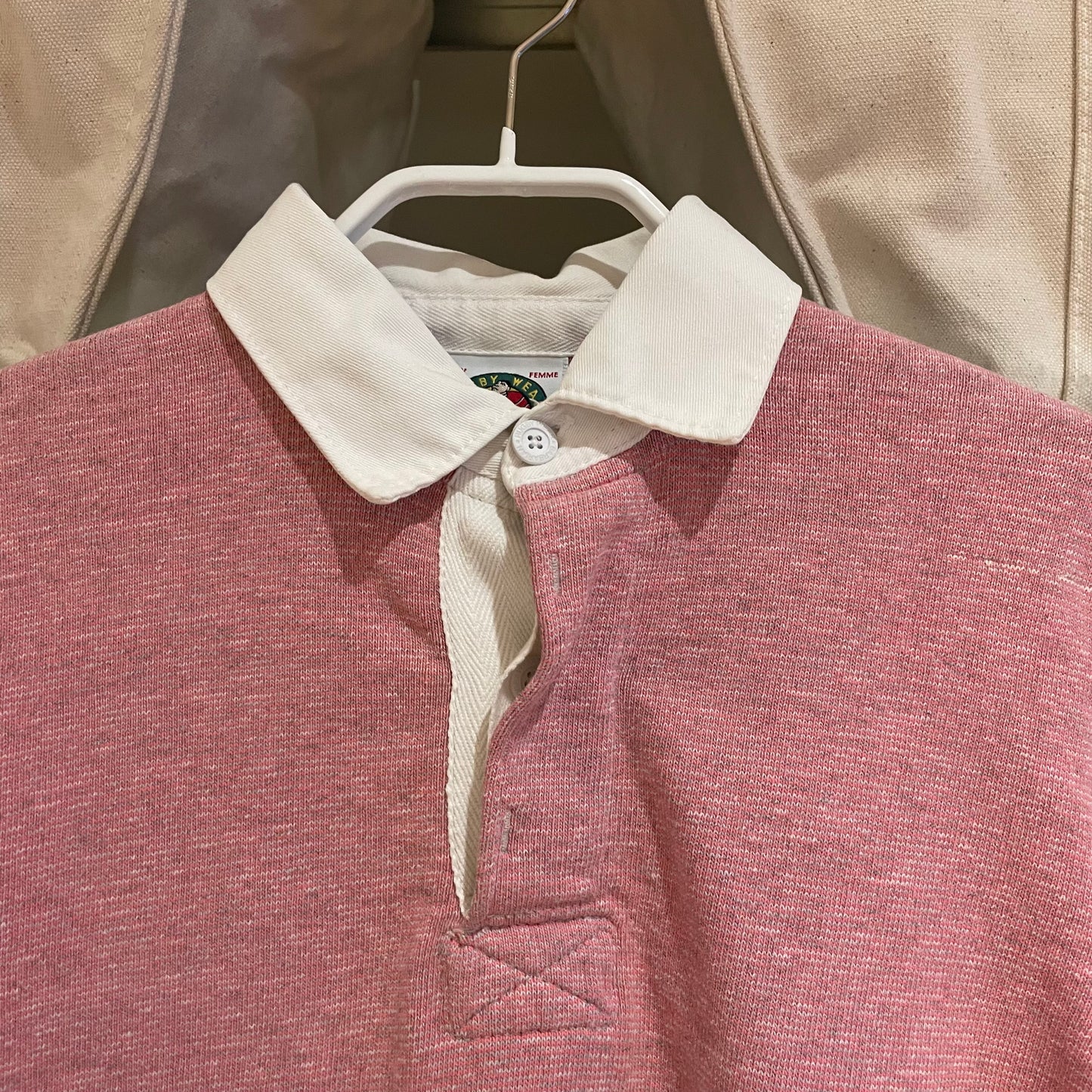 Heavyweight Rugby Shirt Pink