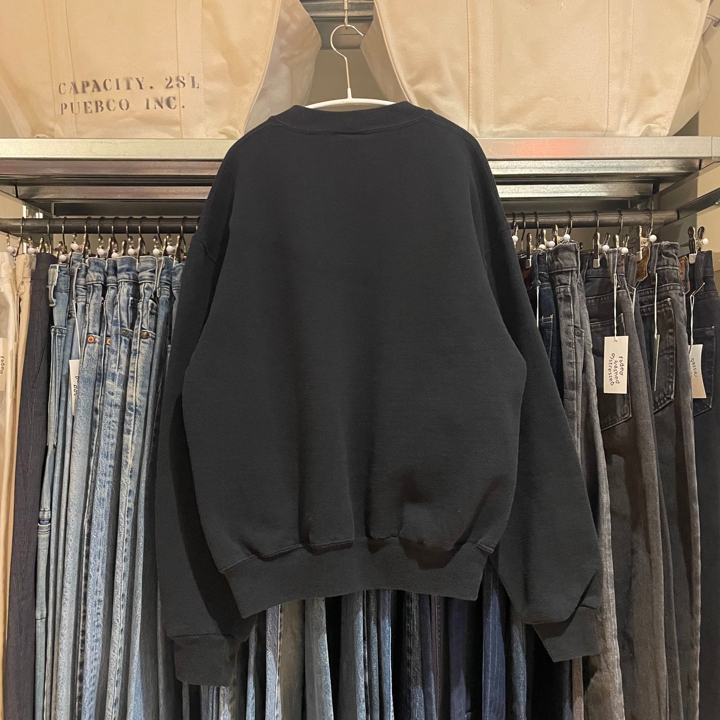50/50 Tubular Blank Sweatshirt Black