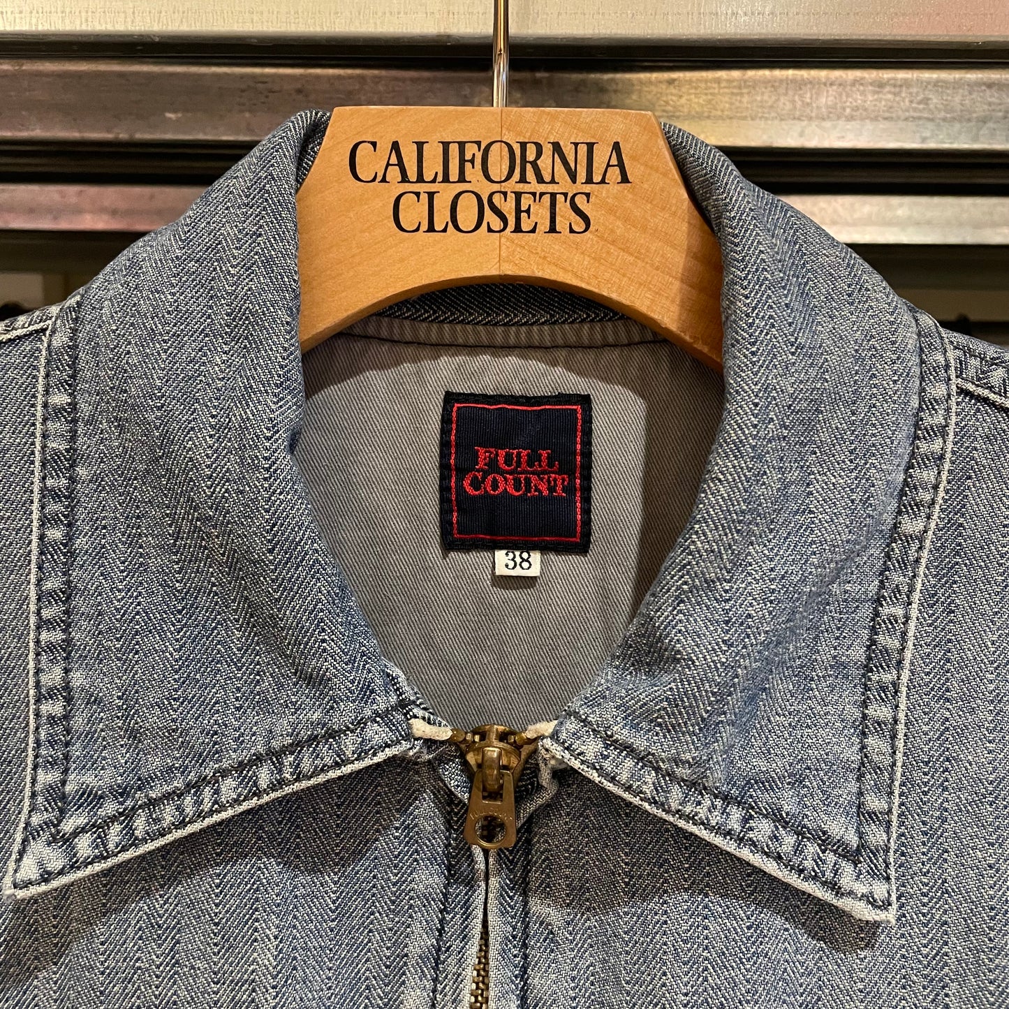 Denim Work Jacket Faded Blue