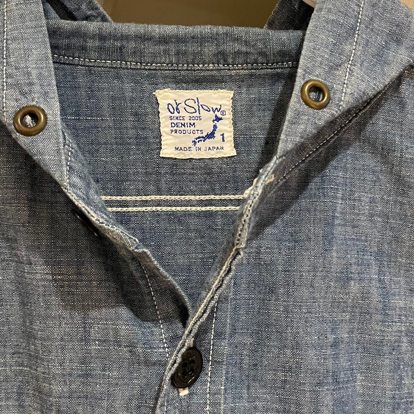 Chambray Hooded Shirt