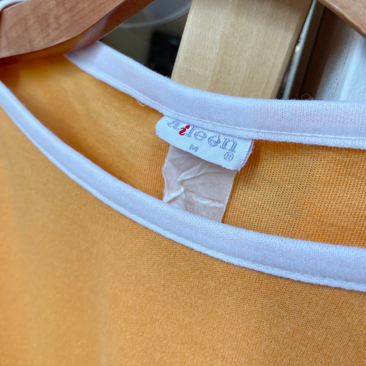 Snap Button T-Shirt Yellow