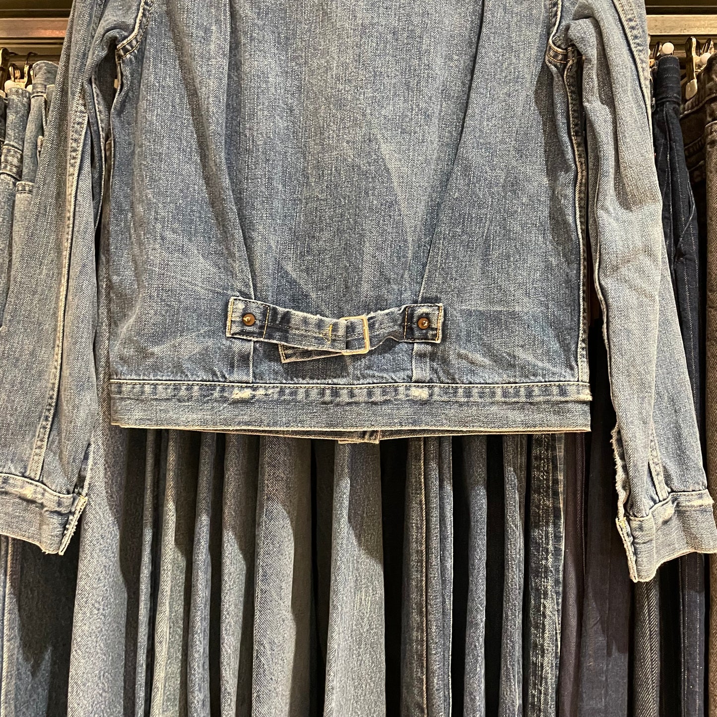 Type 1 Denim Jacket Washed Blue Distressed