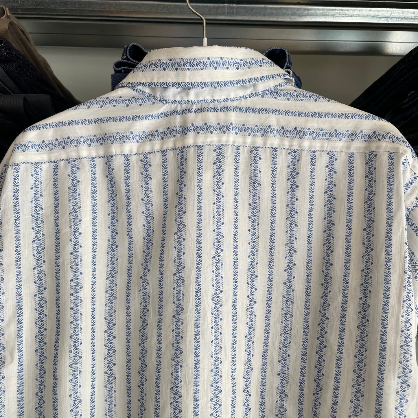 Striped Shirt White Blue