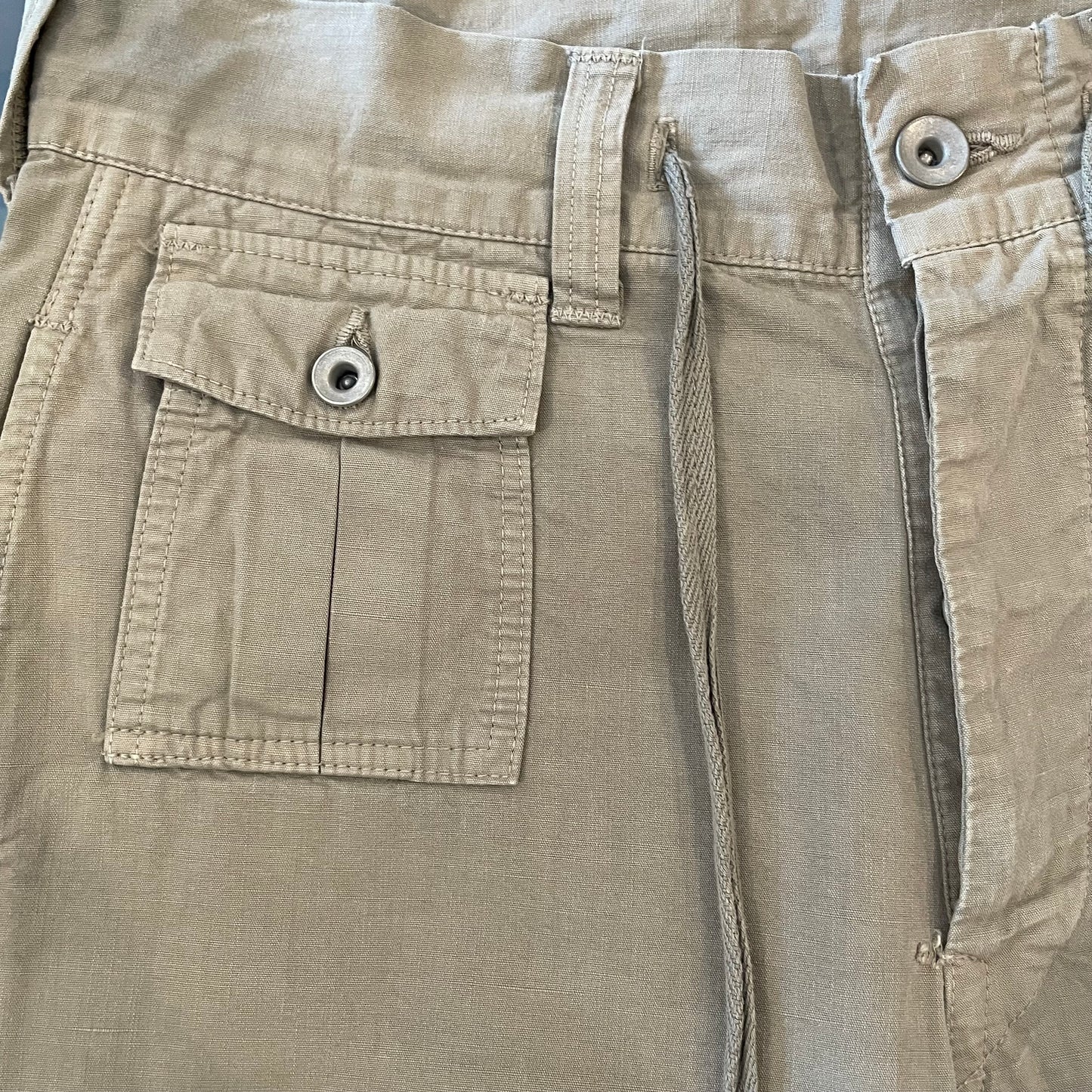 Cotton Shorts Khaki Light Cotton