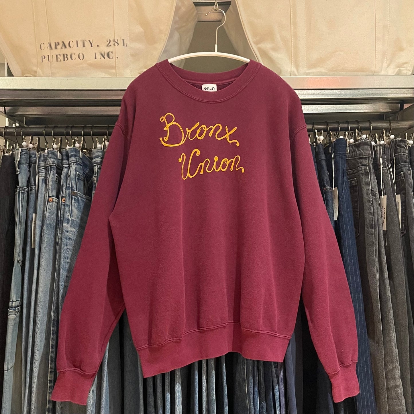 Bronx Union Sweatshirt Raglan bordeaux