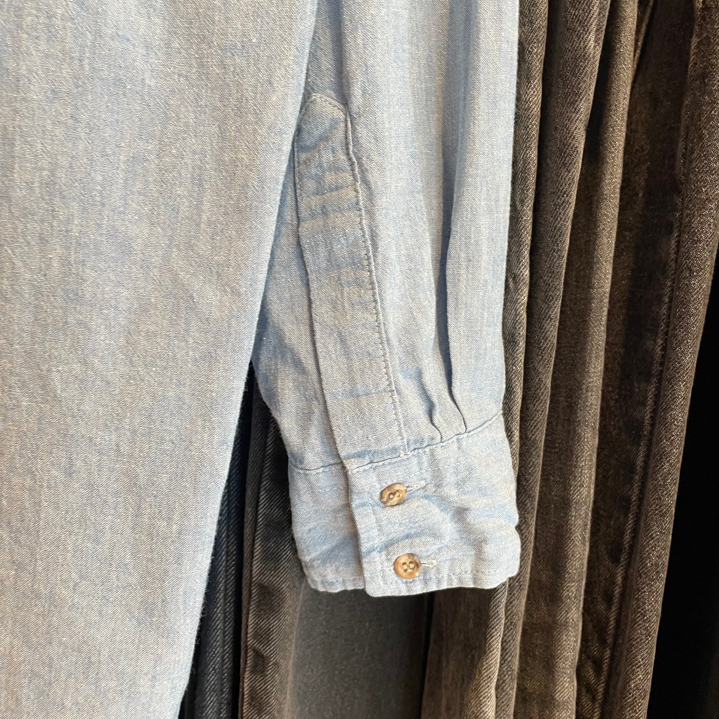 Chambray Western Shirt Blue