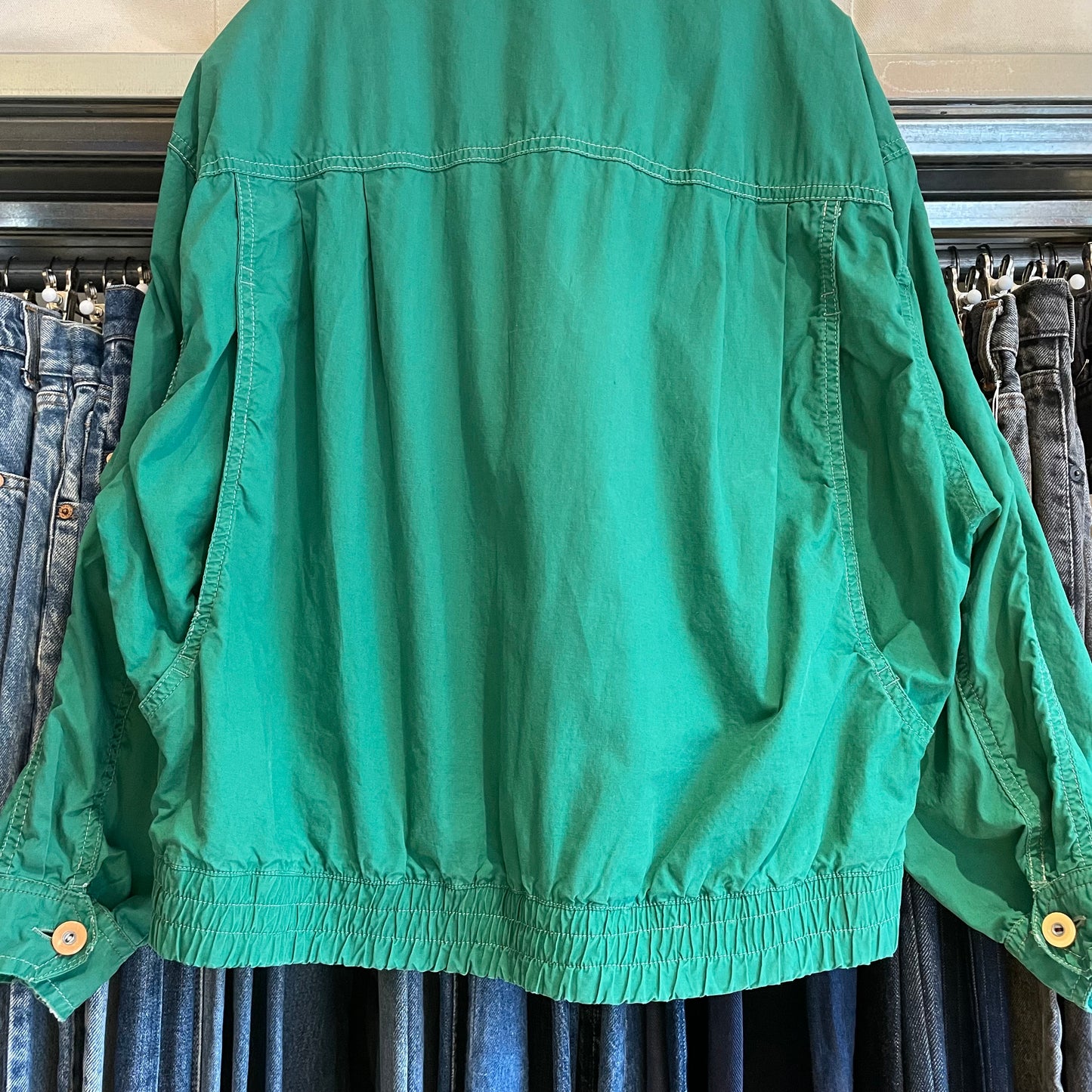 Quilted Work Jacket Green