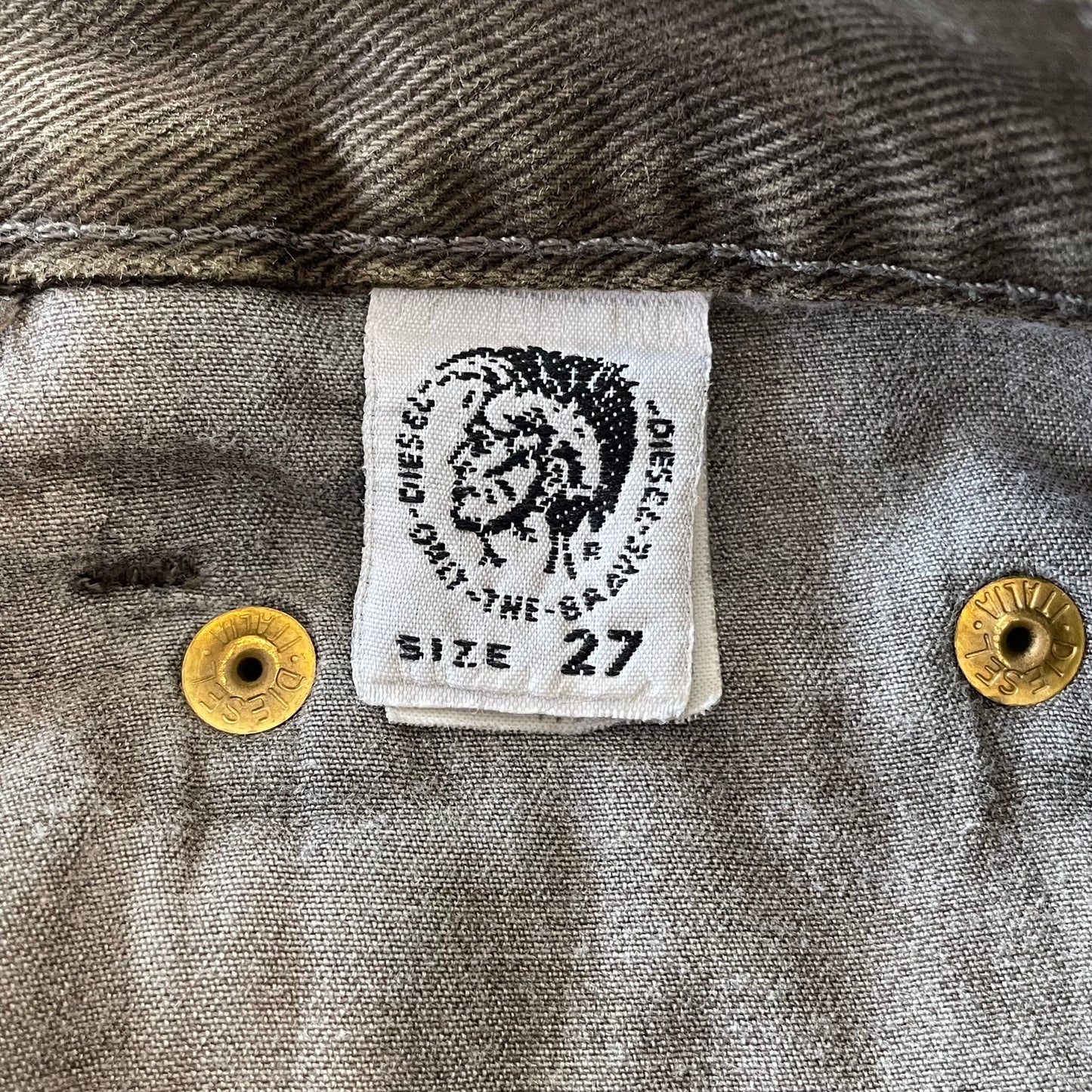 Brown Twill Pants Relaxed Fit