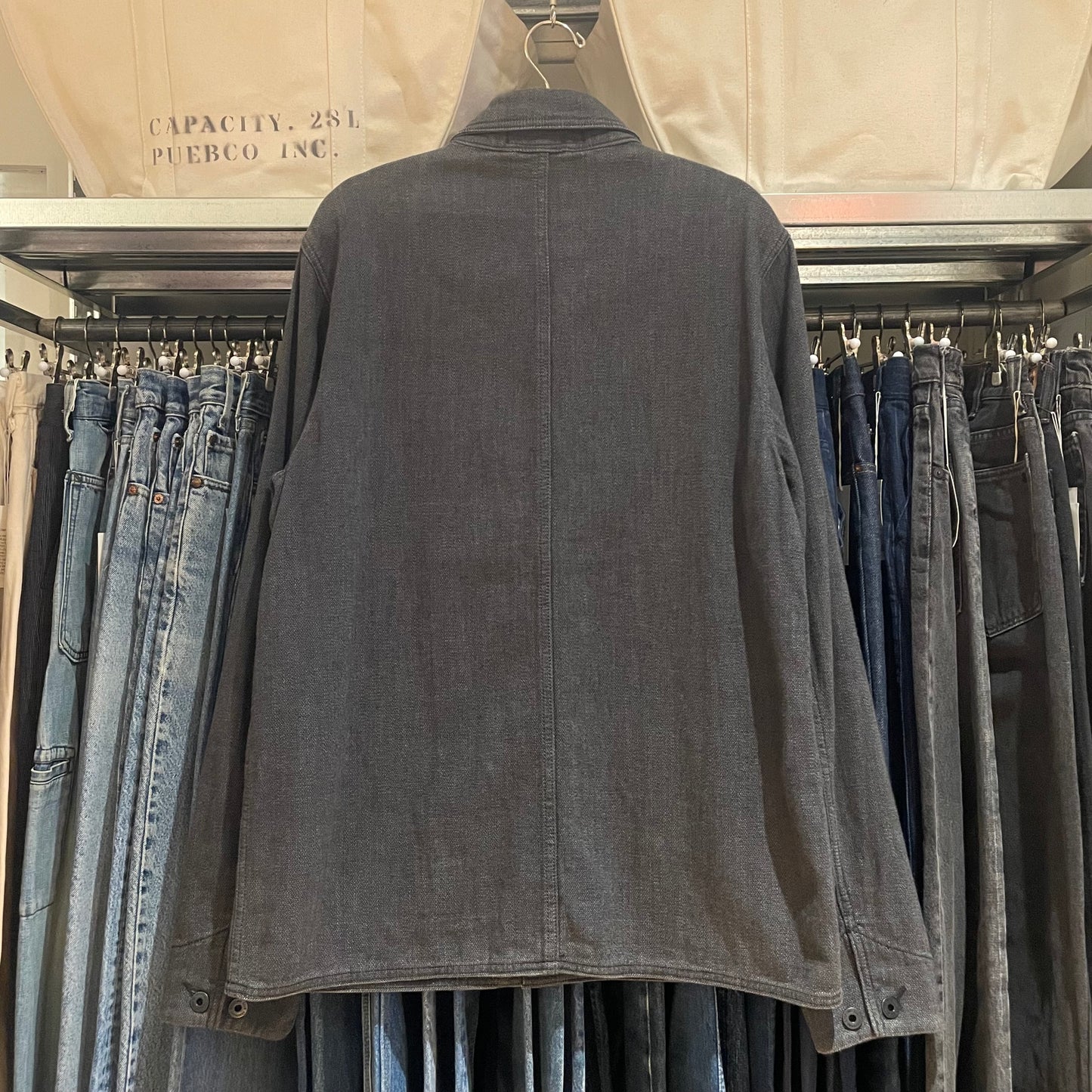 Coverall Jacket Cotton Gray