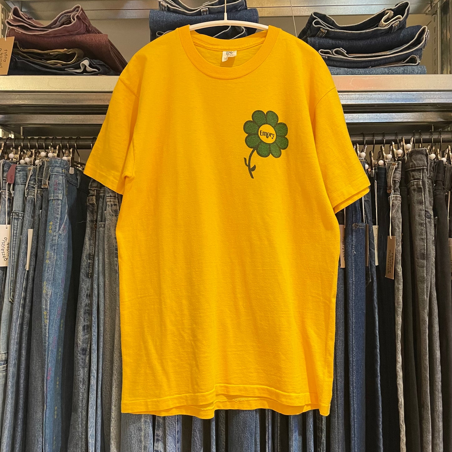 Flower Emory Print Tee Golden Yellow