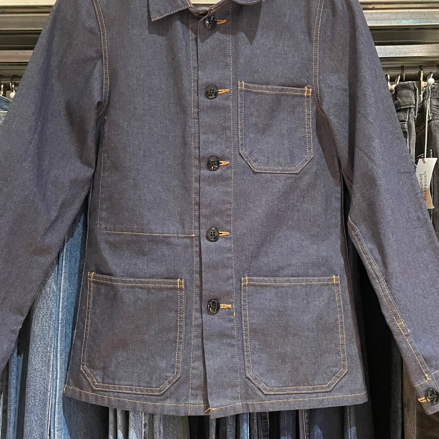 Denim Coveralls Jacket Indigo