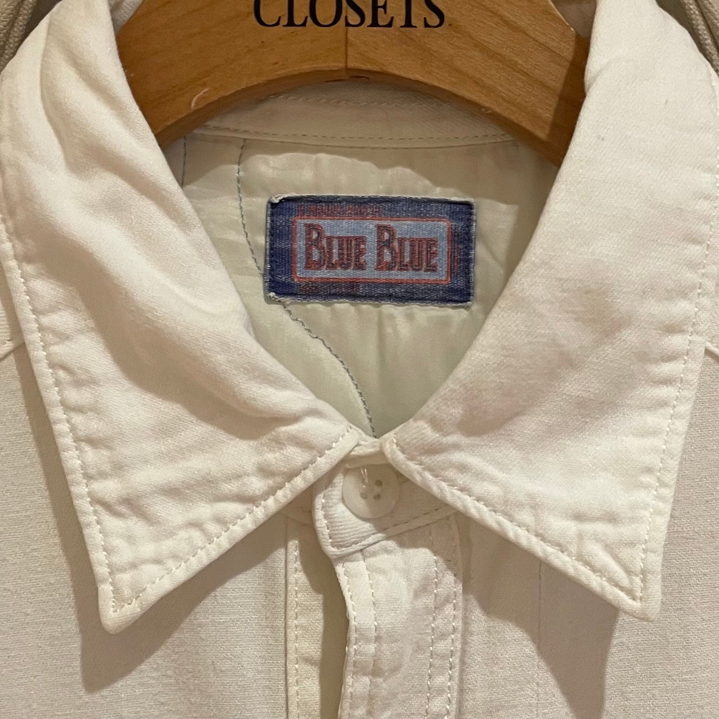 Padded Western Shirt Jacket White