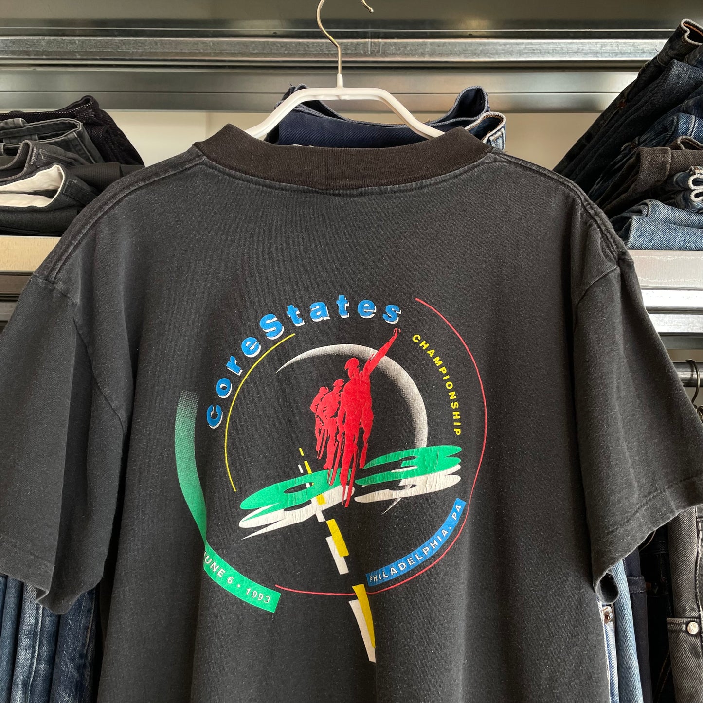 CoreStates Championship T-Shirt Black Faded