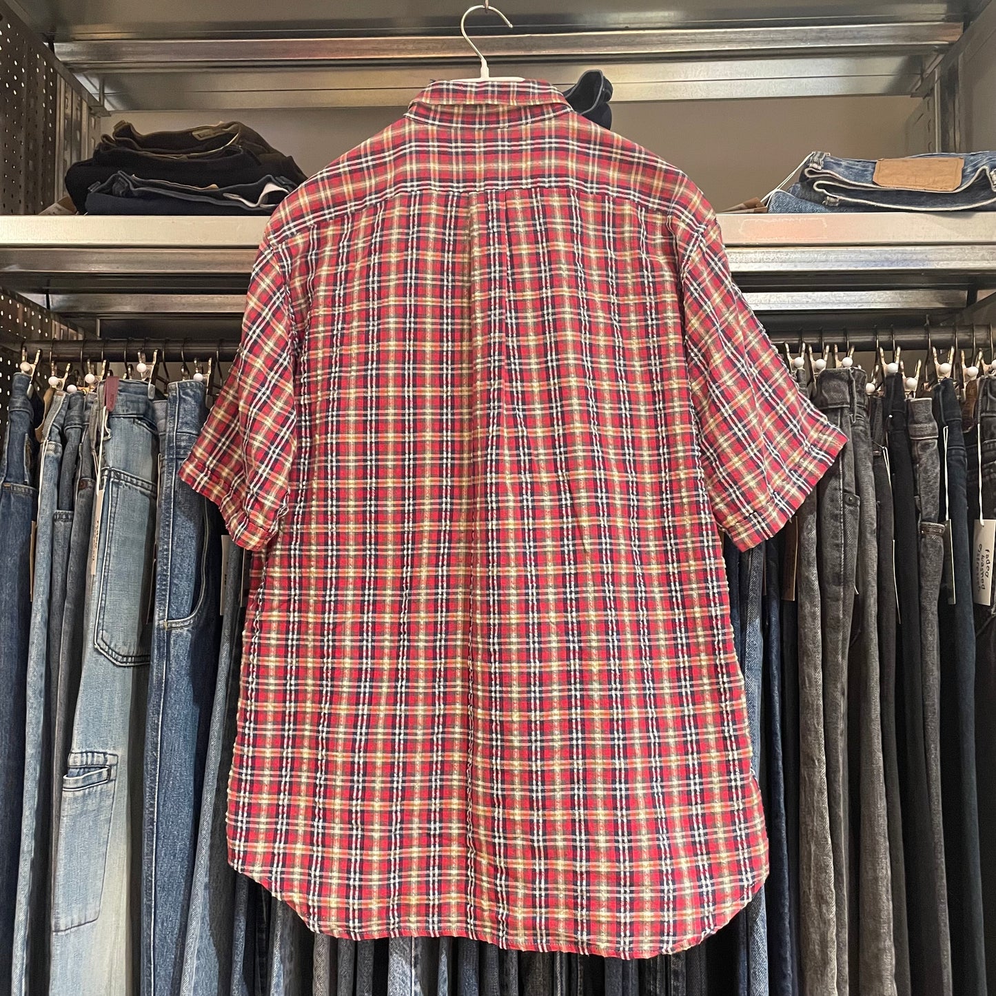 Red Check Short Sleeve Shirt