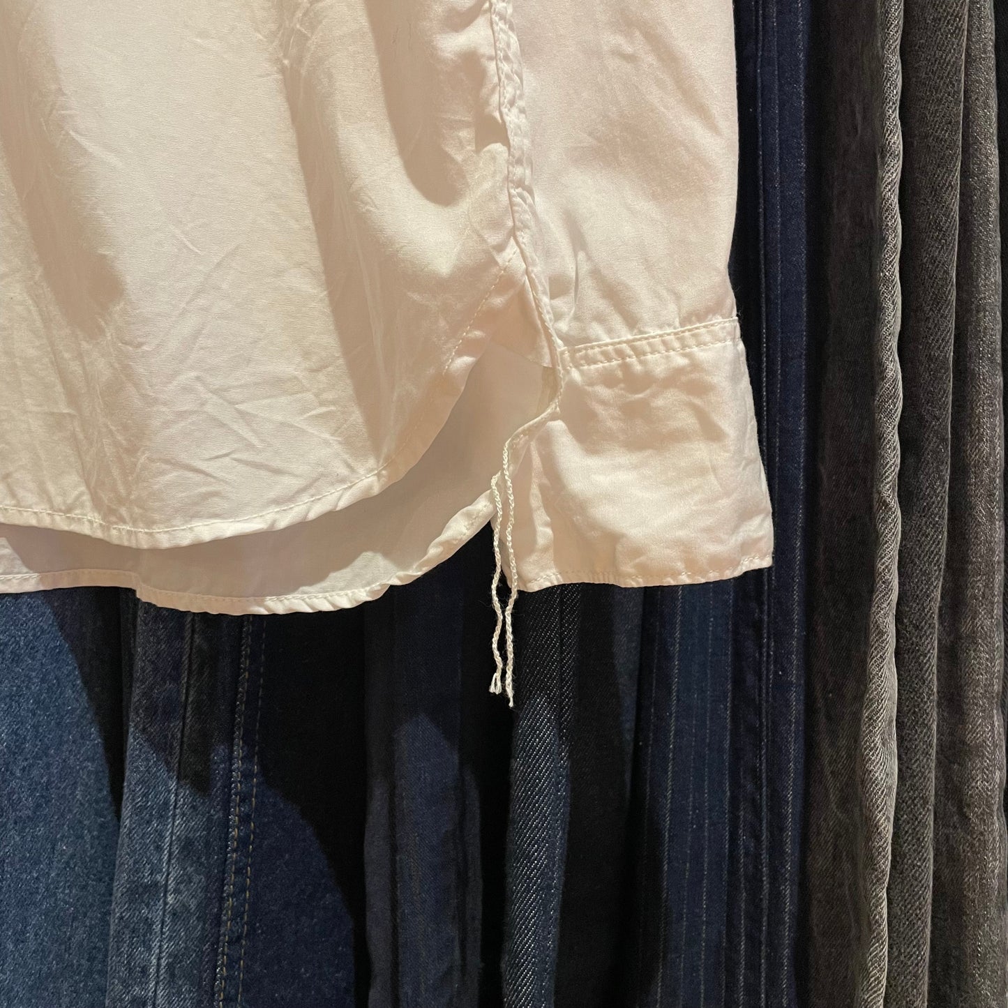 Diamond Snap Western Shirt White