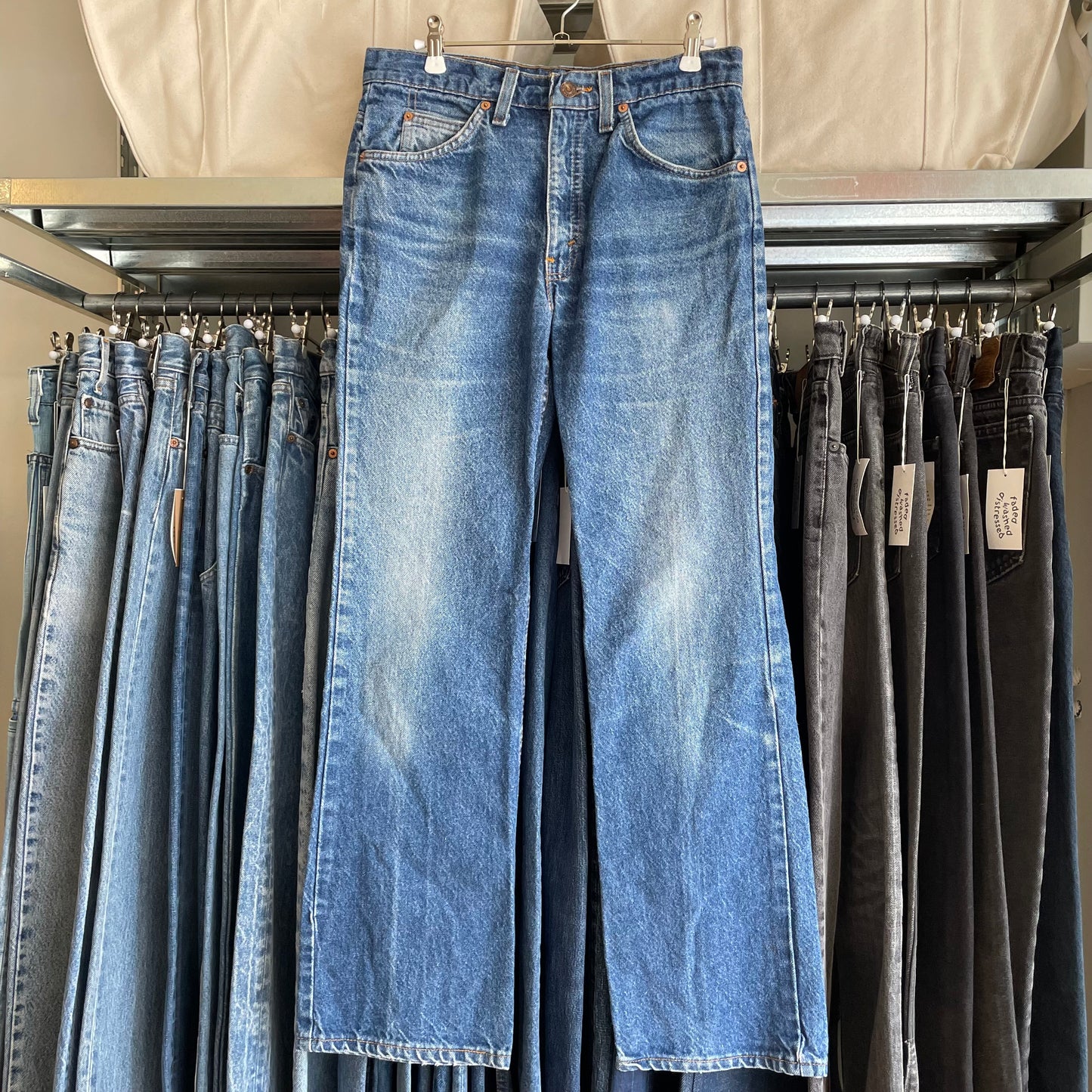 517 Jeans Orange Tab Medium Wash Blue