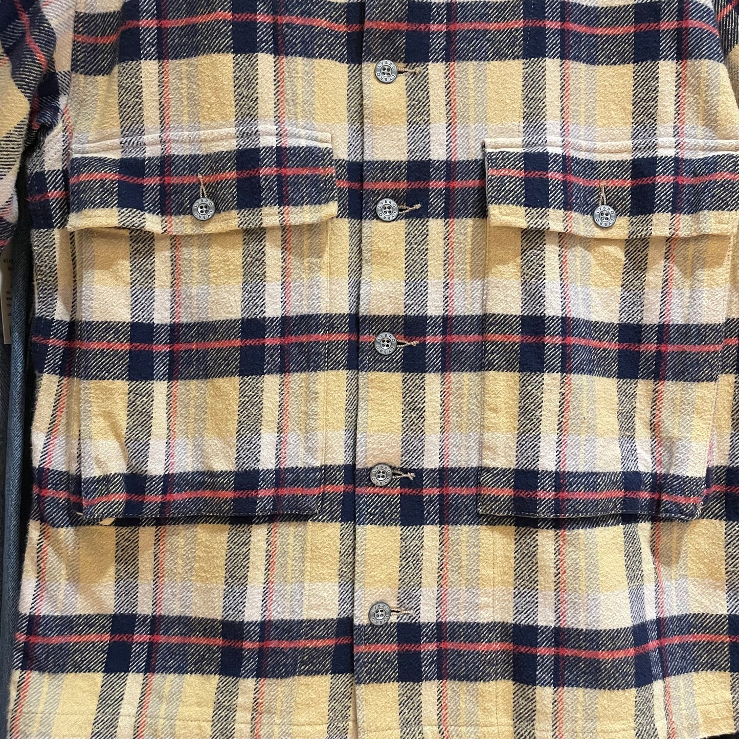 Plaid Flannel Shirt Yellow