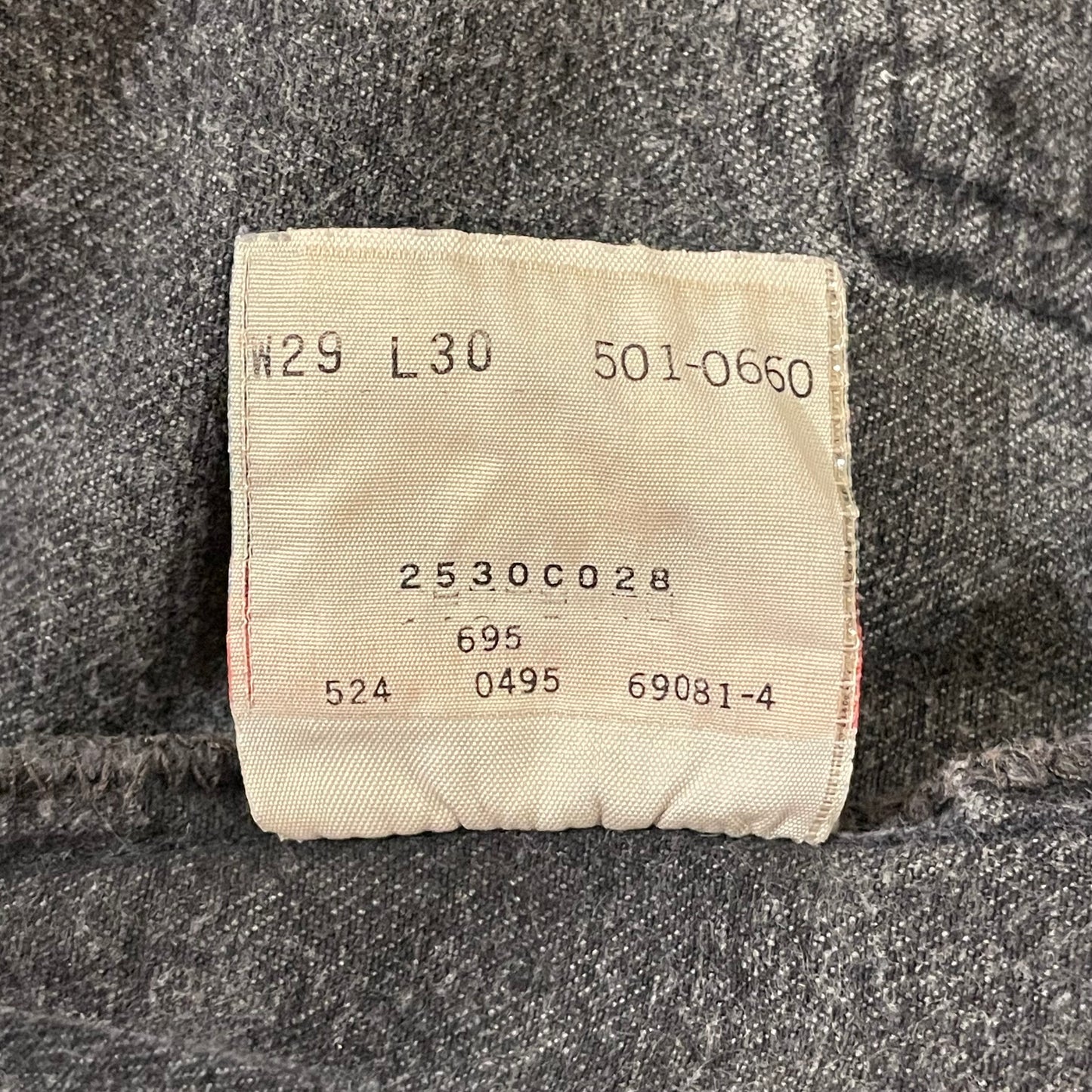 501 Jeans Regular Straight Washed Black