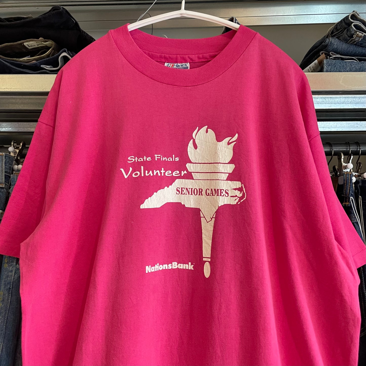 Pink Senior Games Volunteer Tee