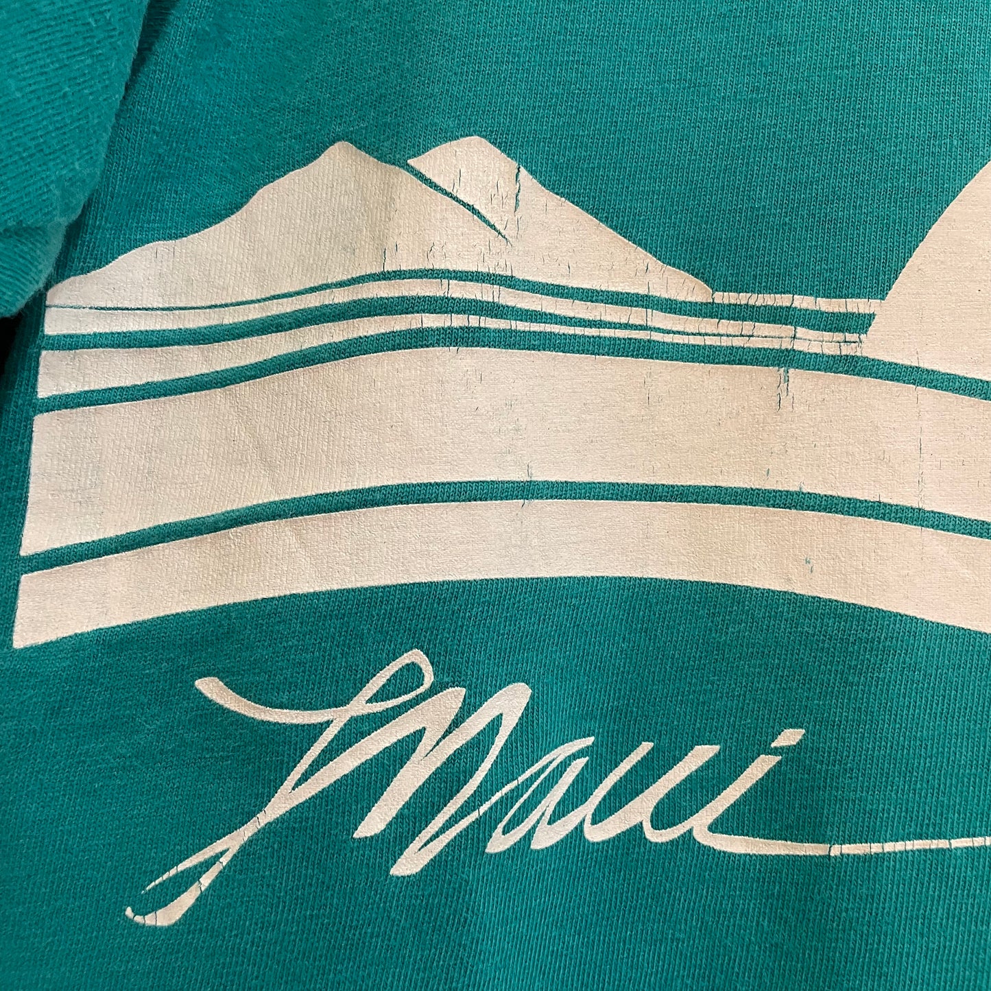 Maui Whale Graphic Tourrist T-Shirt Teal