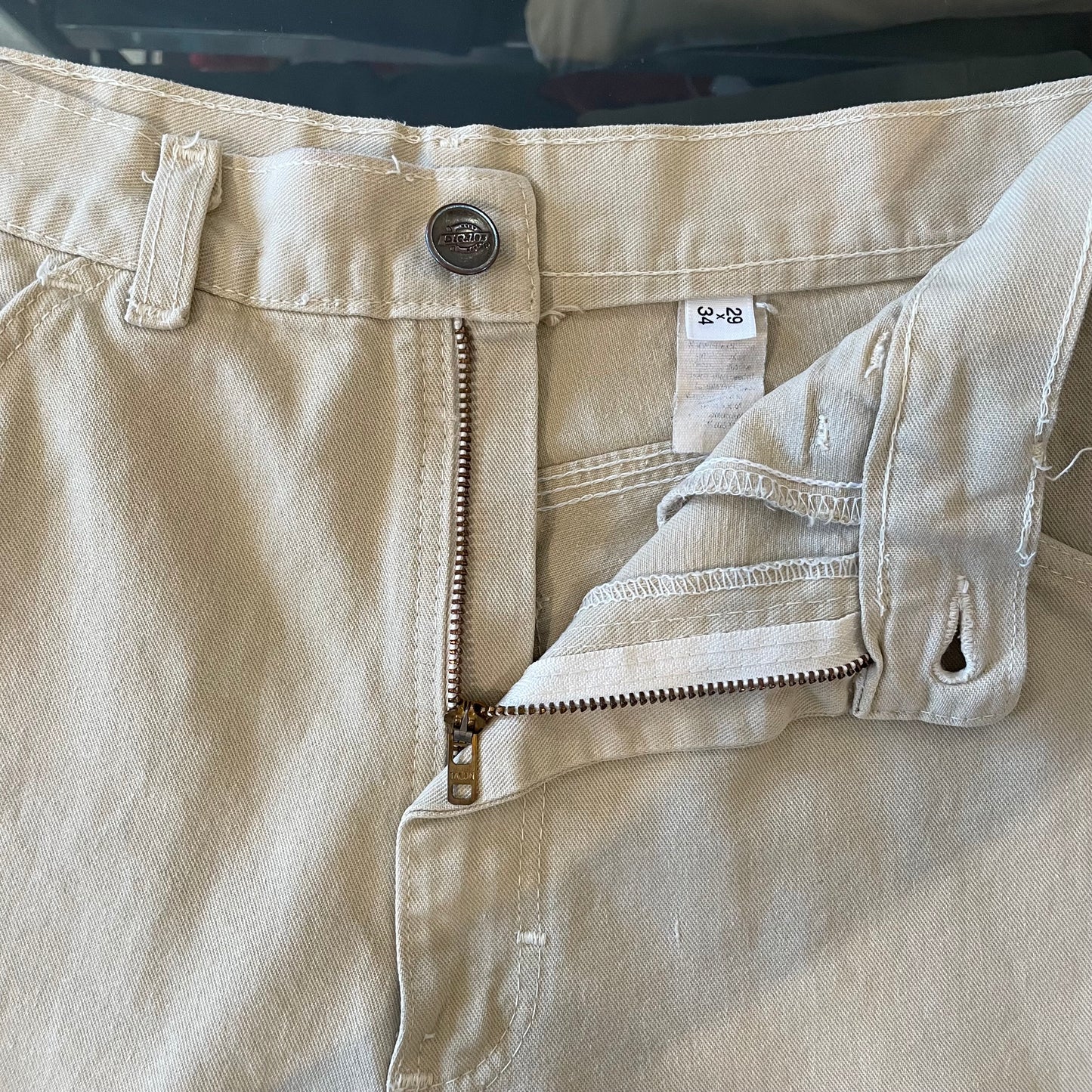 Painter Pants Beige Talon Zip
