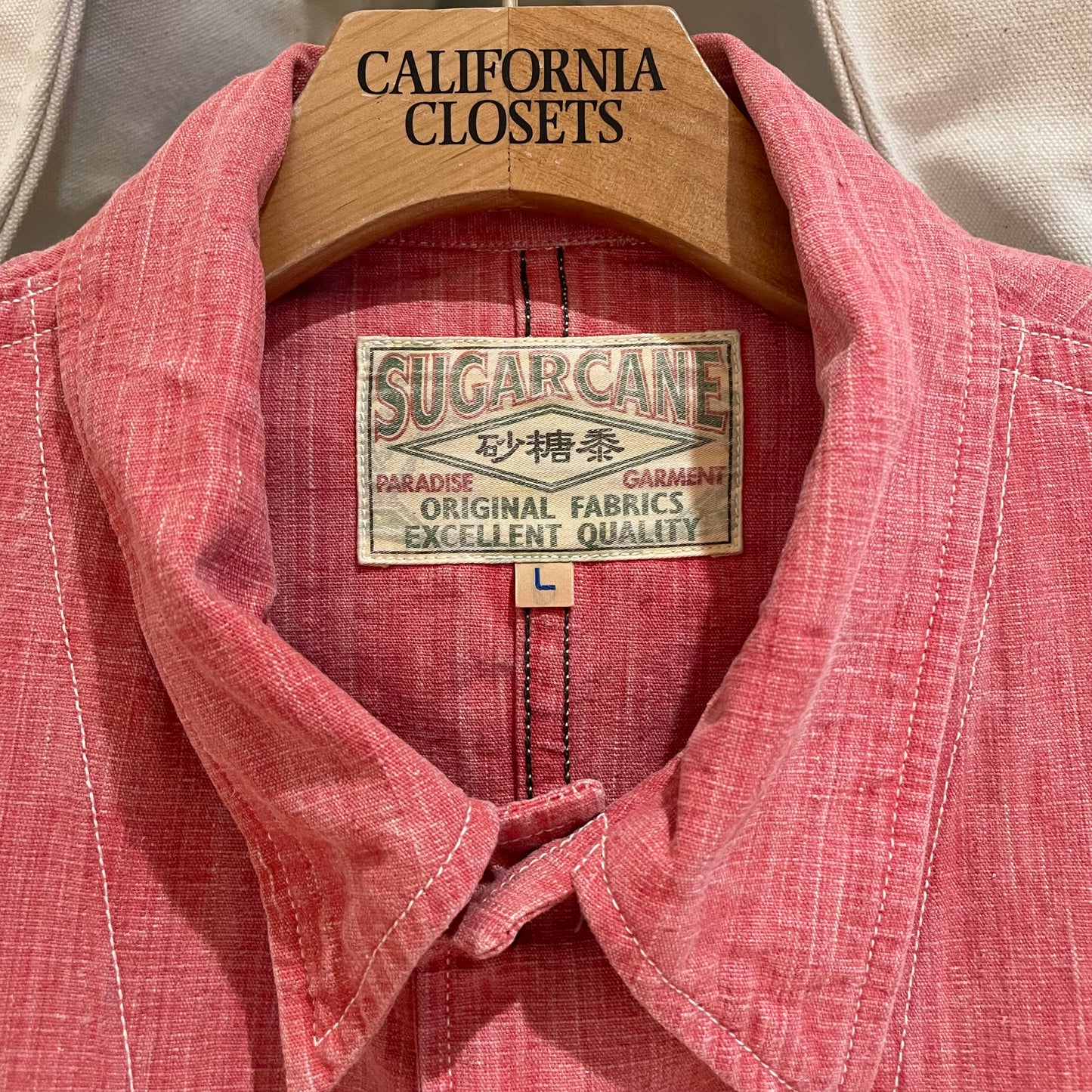 Sugar Cane Fiber Chore Jacket Faded Pink