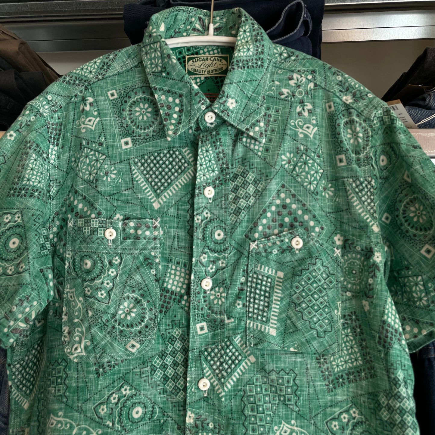Paisley Print Shirt Turquoise